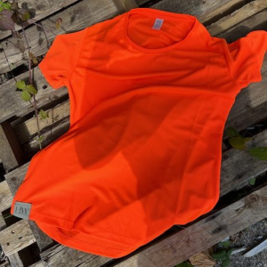 HackWear Hiviz sport T in Electric Orange.